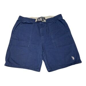 US Polo Assn. Boys‎ Pull-On Shorts Blue XXL Elastic Waist Casual Athletic